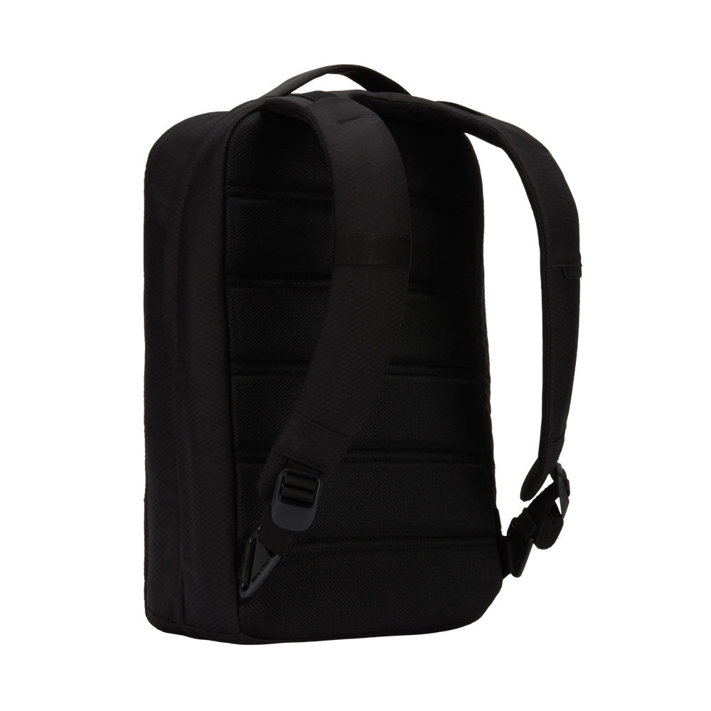 Black | City Compact Backpack with Diamond Ripstop - Black