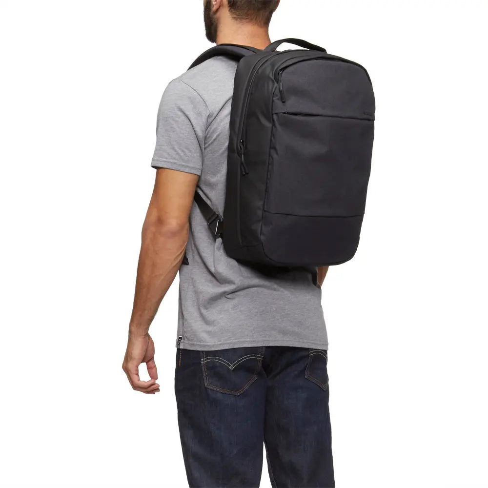 Heather Black | City Compact Backpack - Heather Black